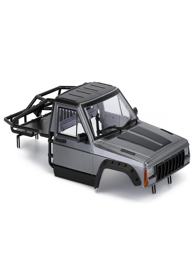 YSKMLOLP 1/10 RC Hard Shell Cab & Back-Half Cage Body Shell Kit for 1/10 RC Crawler TRX4 SCX10 90046 AT4 GEN 8 Scout II,313mm Wheelbase Cherokee Upgrade and Modify (Silver Gray) - Image 4
